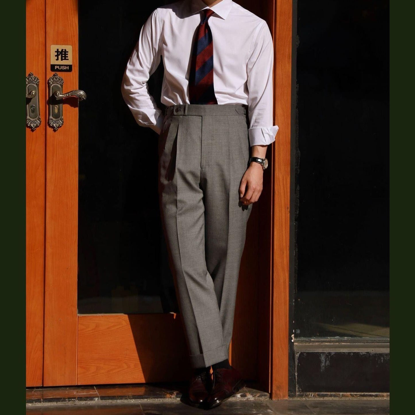 xiangtuibao -  Men's Spring Autumn New Solid Suit Pants Male Business Dress Pants Men Casual Office Long Trousers Costume Homme C44