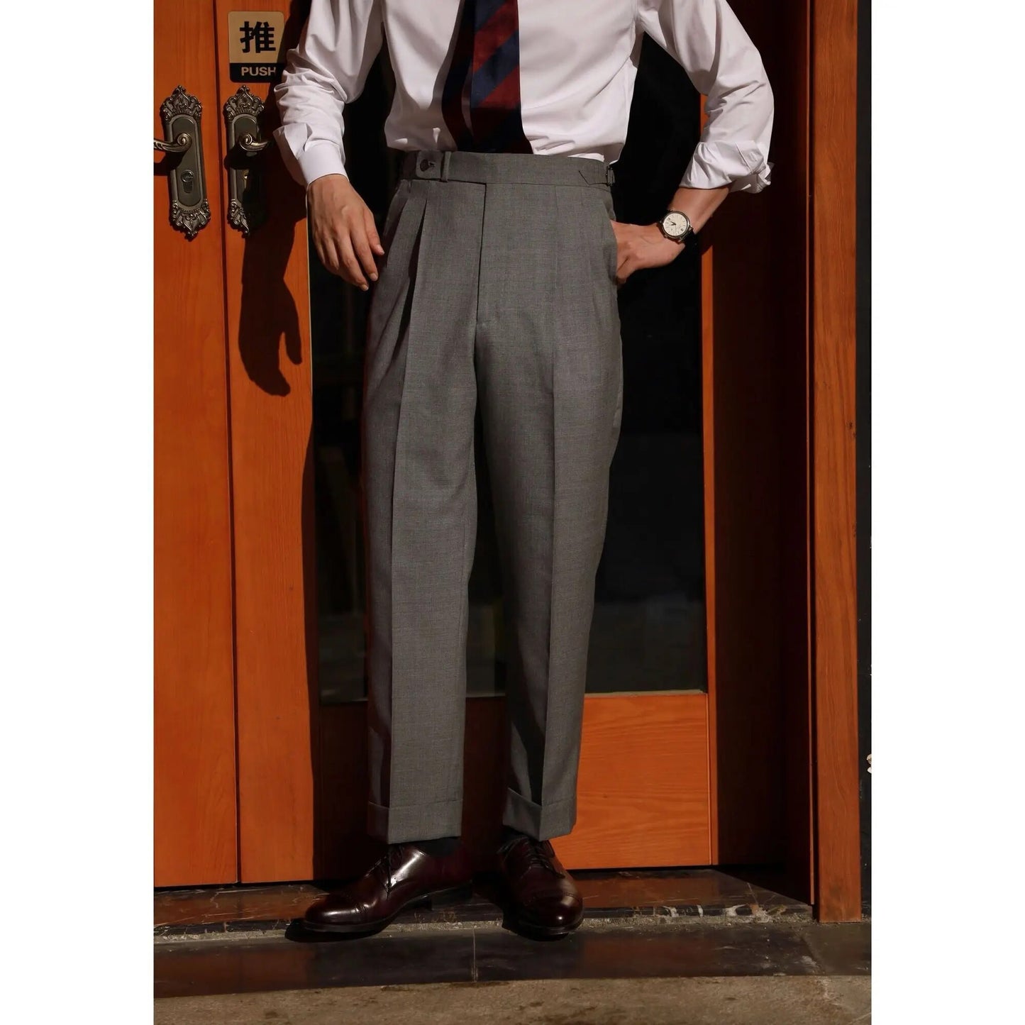 xiangtuibao -  Men's Spring Autumn New Solid Suit Pants Male Business Dress Pants Men Casual Office Long Trousers Costume Homme C44