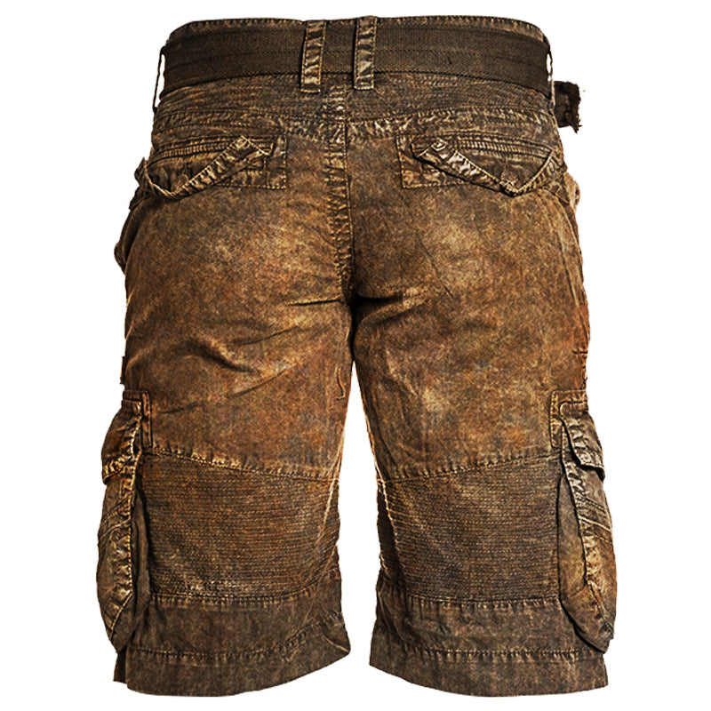 xiangtuibao - Mens Route 66 Printed Casual Tactical Shorts